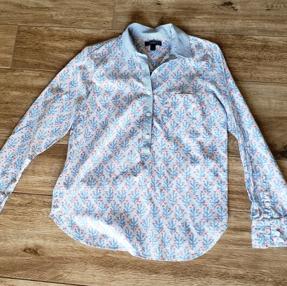 Jcrew blockprint pop-over